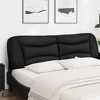 vidaXL Headboard Cushion Black 72" Faux Leather - 4 of 4