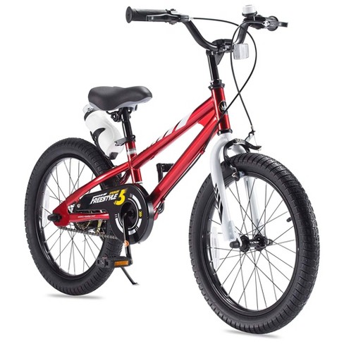 Royalbaby Freestyle Outdoor Children s Bicycle Dual Handbrakes Sporty Kid Bike With Kickstand And Adjustable Seat 18 Inch Red Target