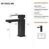 ChicFurnit Bathroom Sink Faucet Single Handle CUPC Certified Matt Black Finish Design for Modern Bathrooms, Black, 10.83"*7.28"*2.36" - 3 of 4