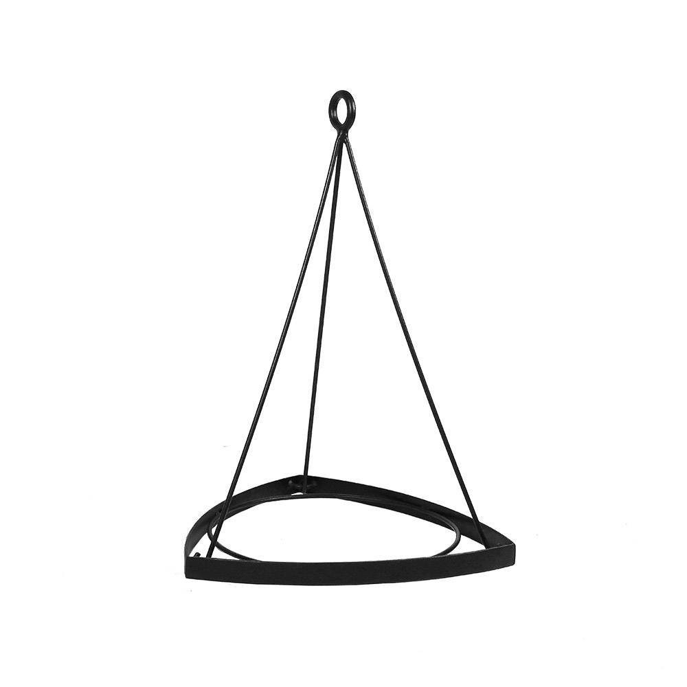 21.75" Lina II Modern Wood Plant Hanger Black - ACHLA Designs: Ceiling Hanging, Outdoor Use, No Assembly Required