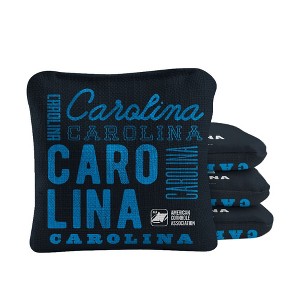 Skip's Garage | Gameday Carolina Football Synergy Pro Dark Blue Cornhole Bags (Set of 4) - 1 of 4