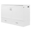 YOOCOZZ Queen Size Murphy Bed & Wall Bed with Bottom Drawer and Charging Ports - White - 3 of 4
