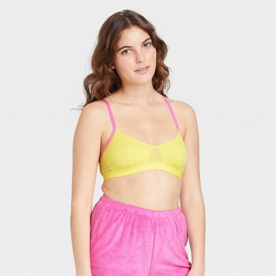 Women&#39;s Mesh Bralette - Colsie&#8482; Lemon L