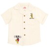 Disney Mickey Mouse Pluto Little Boys Linen Matching Family Button Down Shirt and Shorts Outfit Set Beige 7-8 - image 4 of 4