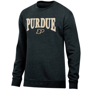 NCAA Purdue Boilermakers Men's Crew Neck Fleece Sweatshirt - 1 of 3