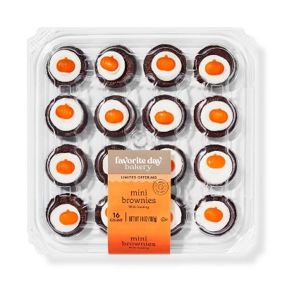 Harvest Mini Frosted Brownie Tray - 16ct - Favorite Day™