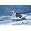 Swim Central Inflatable Lay-On Swan Towable Float - 84" - White - image 4 of 4