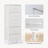 Lyngins 5-Drawer Tall Dresser for Bedroom, Spacious Chest of Drawers, Storage Cabinet with Fabric Bins & Wooden Top for Closet/Entryway/Nursery - 3 of 4