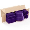 Crown Display 350 Piece Color Disposable Plastic Dinnerware party set- Serves 50 - 3 of 4