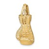 Black Bow Jewelry 14k Yellow Gold Large 3D Boxing Glove Pendant - 4 of 4