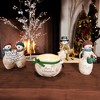 Pavilion Gift Company - Special Couple - 4.5" Snowcouple Holding a Snowflake - Decorative Objects - 3 of 4