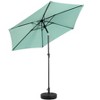 Gulches 9FT Outdoor Patio Umbrella Outdoor Table Umbrella with Push Button Tilt and Crank(Base Not Included)(Light green) - 4 of 4