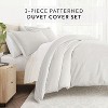 Modern Geometrics & Thatch Pattern 3PC Duvet Cover & Shams Set, Ultra Soft, Easy Care - Becky Cameron - 2 of 4