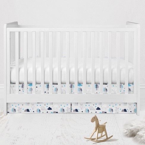 Navy best sale crib skirt