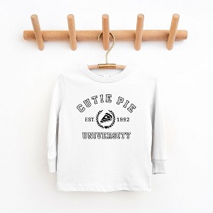 The Juniper Shop Cutie Pie University Toddler Long Sleeve Tee - 1 of 3