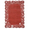 Christmas Rug for Living Room, Foldable Scalloped Floor Rug, Machine Washable Ultra-Soft Dining Room Carpet, Low Pile Indoor Mats for Bedroom - 2 of 4