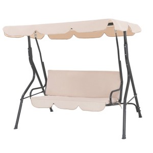 BestMassage Patio Swing with Canopy Outdoor Swing Chair - 1 of 4
