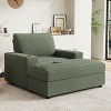 Okak Modern Oversized Lounge Sofa Chair with Armrests & Storage Ottoman,Upholstered Sleeper Sofa Couch for Bedroom,Apartments - 2 of 4