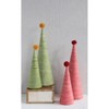 Storied Home Wool Yarn Wrapped Tree with Yellow Pom Pom, Green - 2 of 3
