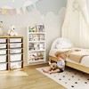 Tinyhomie 4-Tier Kids Bookshelf, Wall Mount Book Shelf Organizer for Toys and Books - 2 of 4