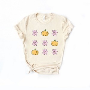 The Juniper Shop Pumpkin And Flowers Kids Short Sleeve Tee - 1 of 2