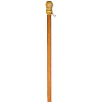 Evergreen Flag Wood House Flag Pole with Ring