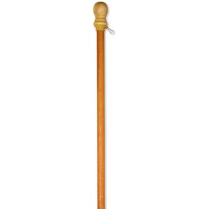 Evergreen Flag Wood House Flag Pole with Ring - 1 of 4