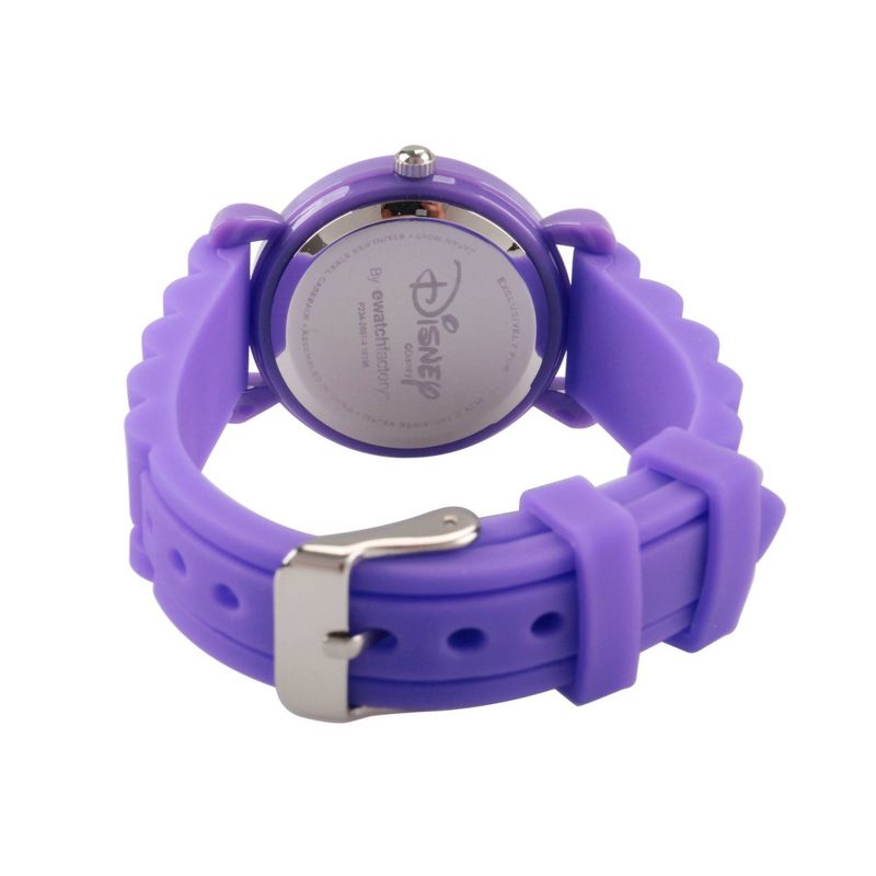 Girls' Disney Minnie Mouse Purple Plastic Time Teacher Watch - Purple, 3 of 6