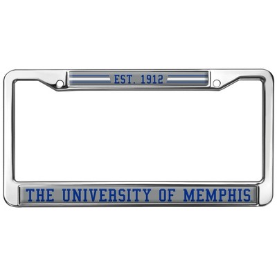 University of Memphis School Logo Full Size Standard License Plate Metal Frame