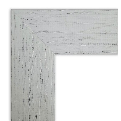 Shiplap White Wood Framed Magnetic Board 28 x 16 in.