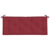 vidaXL Garden Bench Cushion Wine Red 47.2"x19.7"x2.8" Oxford Fabric - 4 of 4
