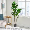 NicBex Artificial Tree Faux Plants 5FT Artificial Fiddle Leaf Fig Tree Indoor with Natural Wood Trunk, Room Decor for Home, Porch - 4 of 4