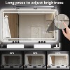 55x30 LED Bathroom Mirror with Lights,Anti-Fog,Dimmable,Backlit + Front Lit,Lighted Mirrors for Bathroom Wall,Double LED Vanity,3 Colors - 2 of 4