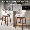 Crestlive Products 30 Inch Counter Height Bar Stools Set of 2 Kitchen Island Chairs with Back Tall Barstools Comfortable Swivel Chair - 2 of 4