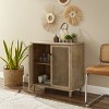 Art Leon Cane Wicker Cabinet Sideboard - 4 of 4