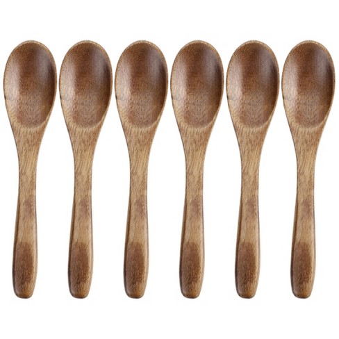 Unique Bargains Wooden Natural Grain Soup Spoon Salt Sugar Dinner ...
