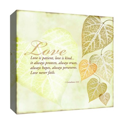 16" x 16" Love Is patient Decorative Wall Art - PTM Images