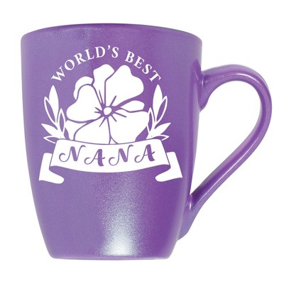 Elanze Designs World'S Best Nana Passion Purple 10 ounce New Bone China Coffee Cup Mug