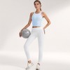 Anna-Kaci Active Women's Ribbed Black High Neck Crop Tank Top for Active and Casual Wear - 4 of 4