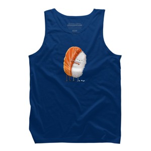 Men's Design By Humans Sushi Hug By andremullerdko Tank Top - 1 of 3