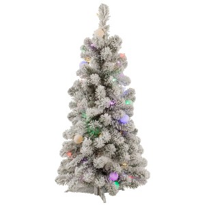 Vickerman Flocked Kodiak Spruce Artificial Christmas Tree - 1 of 3