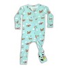 Bellabu Bear Baby Vintage Airplanes Bamboo Convertible Footie - 2 of 4
