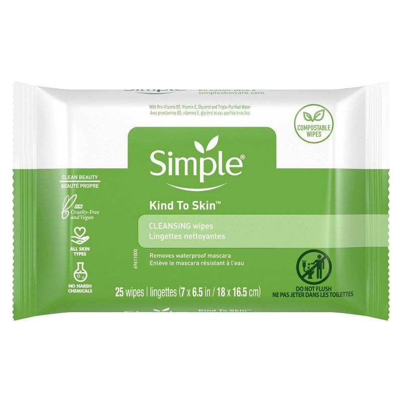 Simple Kind to Skin Facial Wipes - Unscented - 25ct, 3 of 15