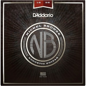 D'Addario NB1656 Nickel Bronze Acoustic Guitar Strings - Resophonic 16 - 56 - 1 of 4