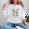 Simply Sage Market S.W.Smiley Checkered Smiley Face Bunny Garment Dyed Long Sleeve - 2 of 4
