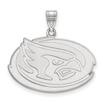 Black Bow Jewelry 10k White Gold Iowa State Cyclones NCAA Large Pendant