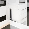 Mshliw Modern Queen Wall Bed with Storage Drawers and Shelving, Folding Murphy Bed Cabinet with LED Lighting, Space Saving Design for Small Rooms - 2 of 4