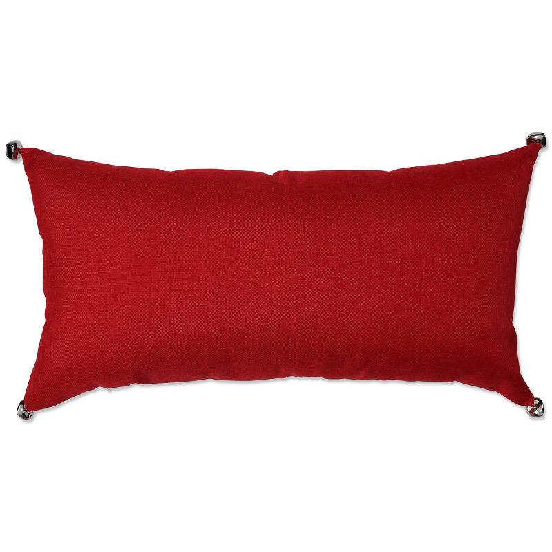 Indoor Christmas &#39;Jingle All The Way&#39; Red Rectangular Throw Pillow Cover  - Pillow Perfect, 3 of 7
