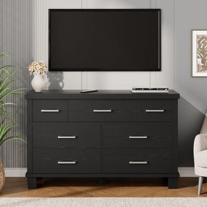 7-Drawer Dresser with Metal Handles, Modern Chest of Drawers for Bedroom, Living Room - 1 of 4
