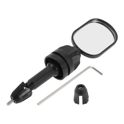 Bike Rearview Mirror 55x41mm Adjustable | Front Handlebar Bike Mirror Black for Bicycle Mountain Road Bike 1 Pcs
